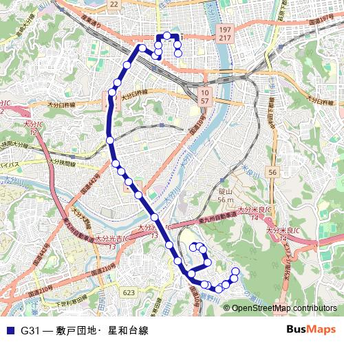 G31 bus Line Map