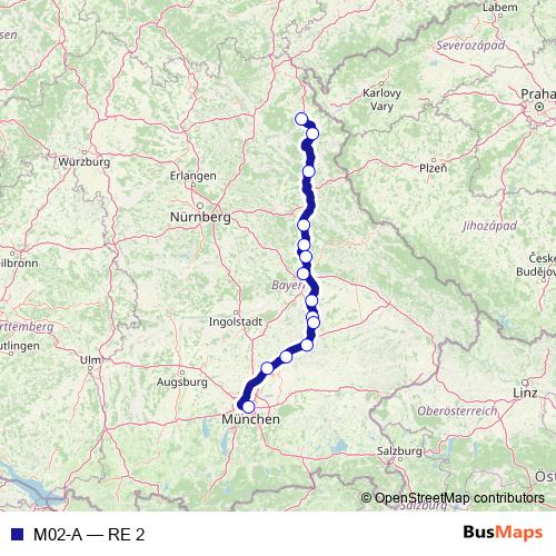 M02-A rail Line Map