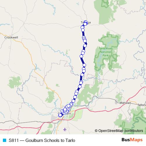 S811 bus Line Map