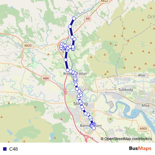 C48 bus Line Map