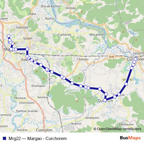 Mrg22 bus Line Map