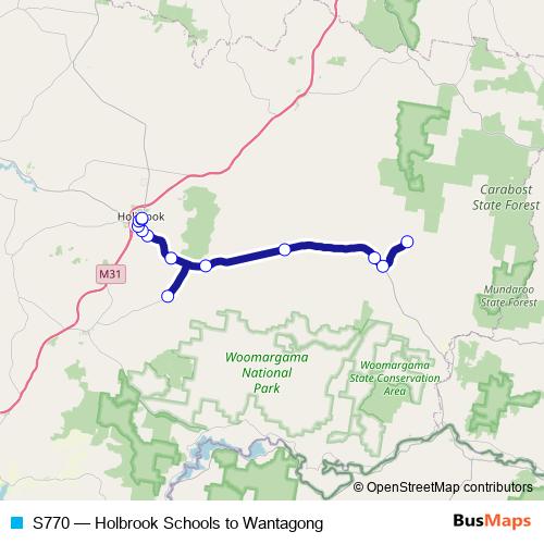 S770 bus Line Map