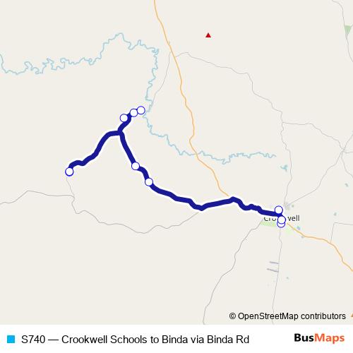 S740 bus Line Map