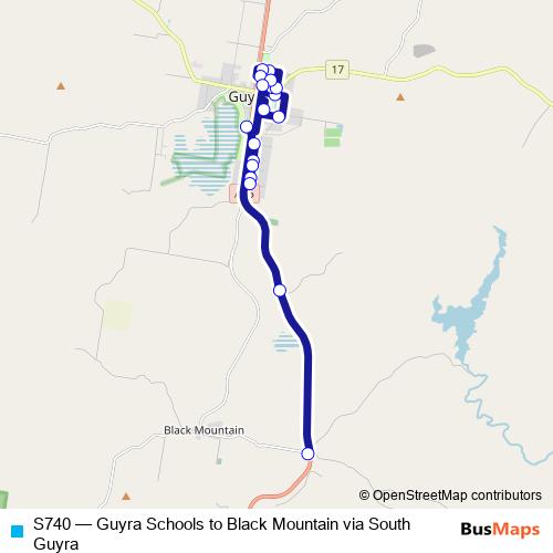 S740 bus Line Map