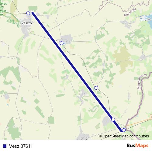 Vesz 37611 rail Line Map