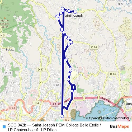 SCO 042b bus Line Map