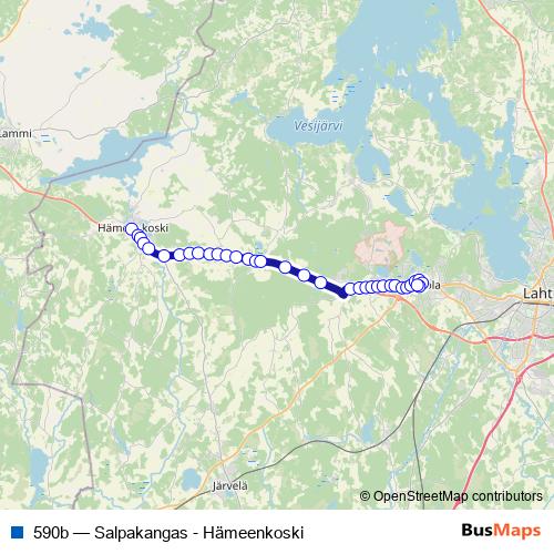 590b bus Line Map