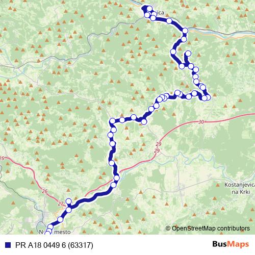 PR A18 0449 6 (63317) bus Line Map