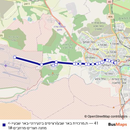 41 bus Line Map