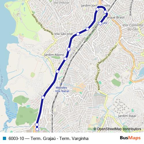 6003-10 bus Line Map