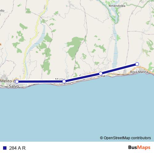 284 A R bus Line Map