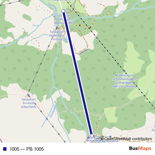 1005 cable-car Line Map