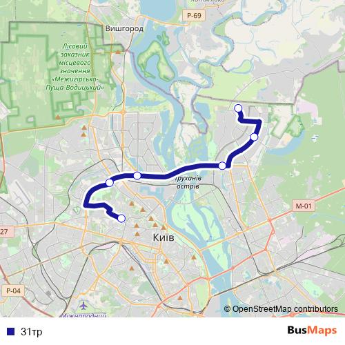 31тр bus Line Map