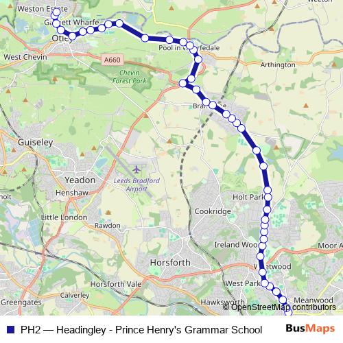 PH2 bus Line Map