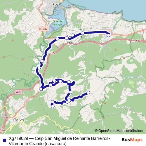 Xg719029 bus Line Map