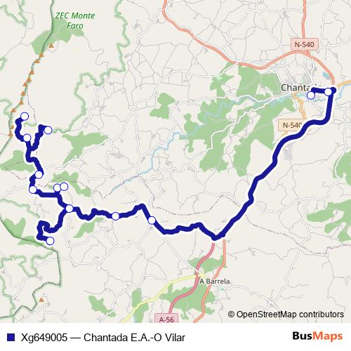 Xg649005 bus Line Map
