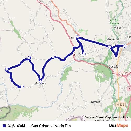 Xg614044 bus Line Map