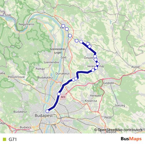 G71 rail Line Map
