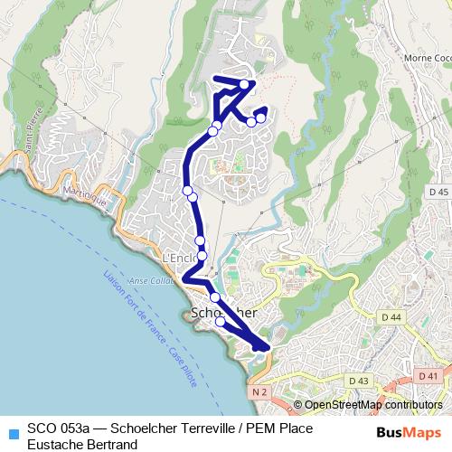 SCO 053a bus Line Map