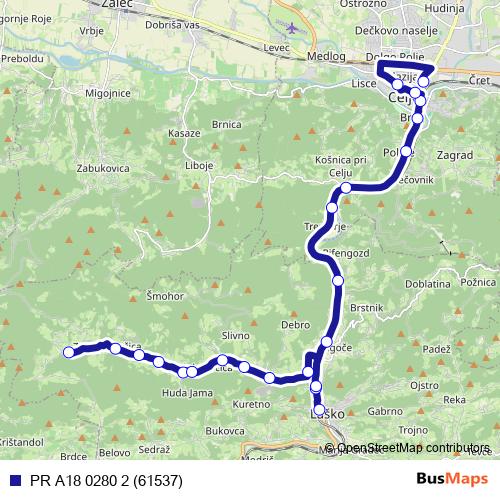 PR A18 0280 2 (61537) bus Line Map