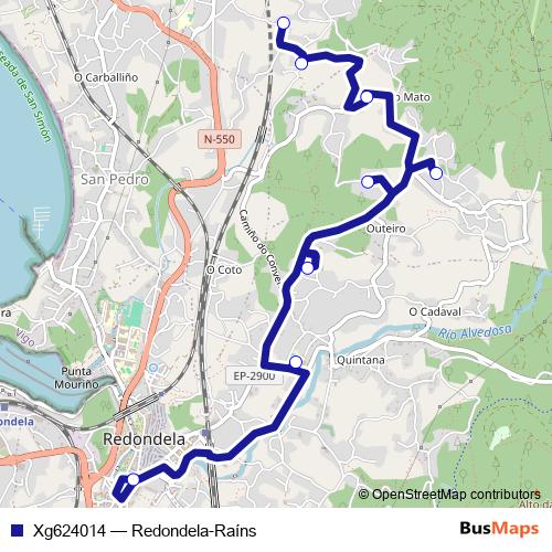 Xg624014 bus Line Map
