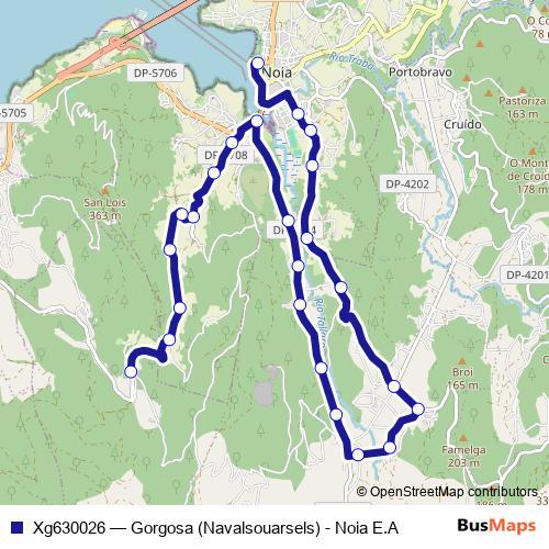 Xg630026 bus Line Map