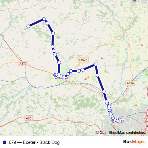 679 bus Line Map