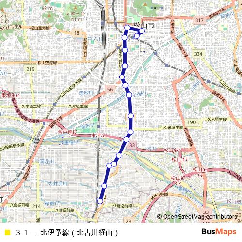 ３１ bus Line Map
