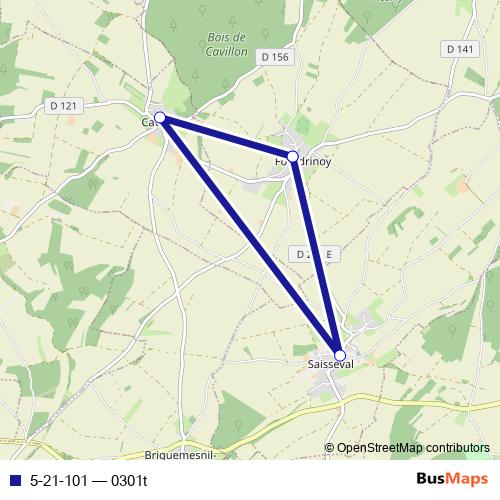 5-21-101 bus Line Map