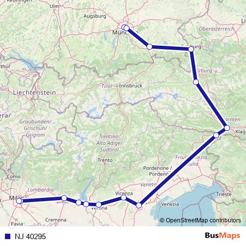 NJ 40295 rail Line Map