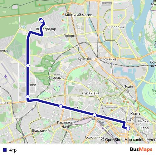 4тр bus Line Map