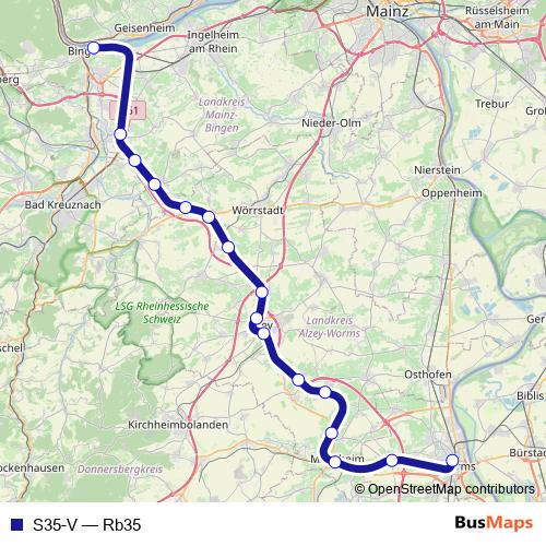 S35-V rail Line Map