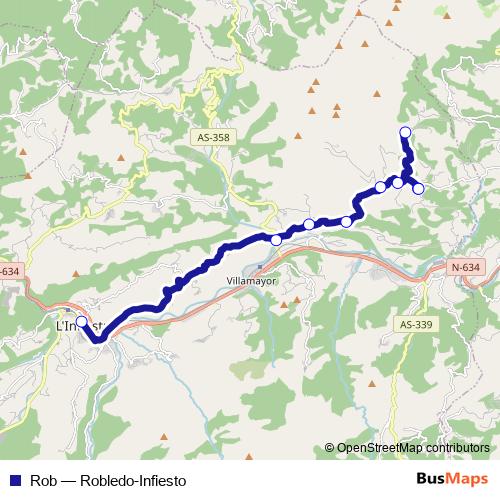 Rob bus Line Map