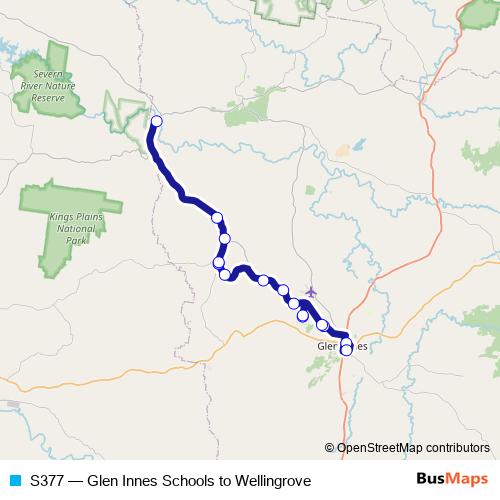 S377 bus Line Map