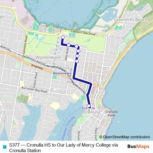 S377 bus Line Map