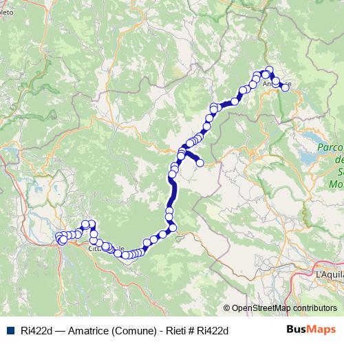 Ri422d bus Line Map