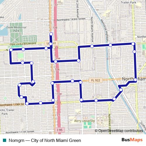 Nomgrn bus Line Map