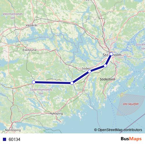 60134 bus Line Map