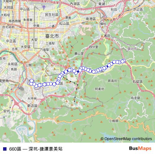 660區 bus Line Map