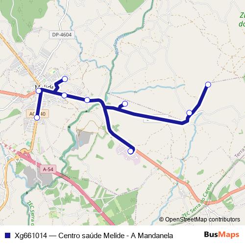 Xg661014 bus Line Map