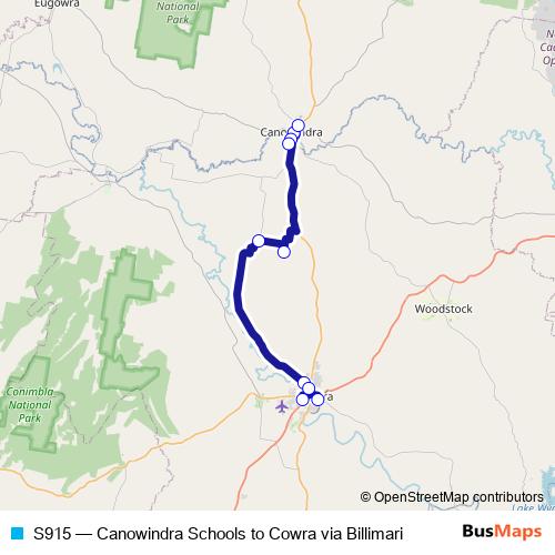 S915 bus Line Map