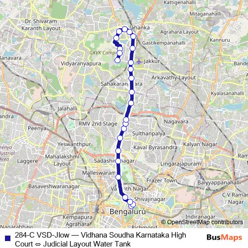 284-C VSD-Jlow bus Line Map