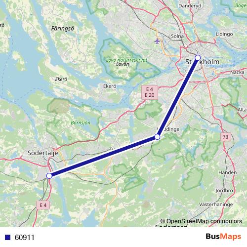 60911 bus Line Map