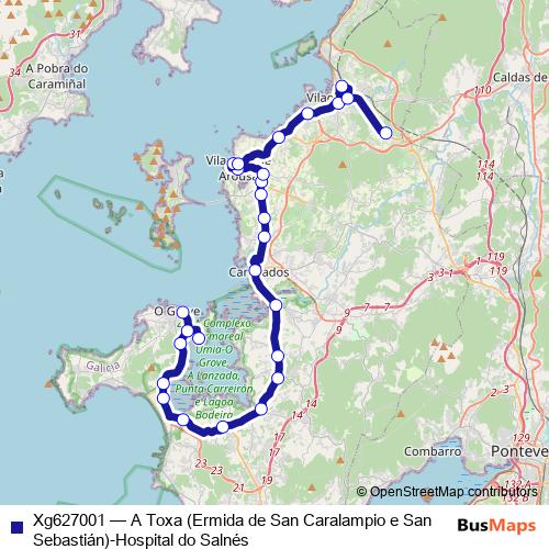 Xg627001 bus Line Map