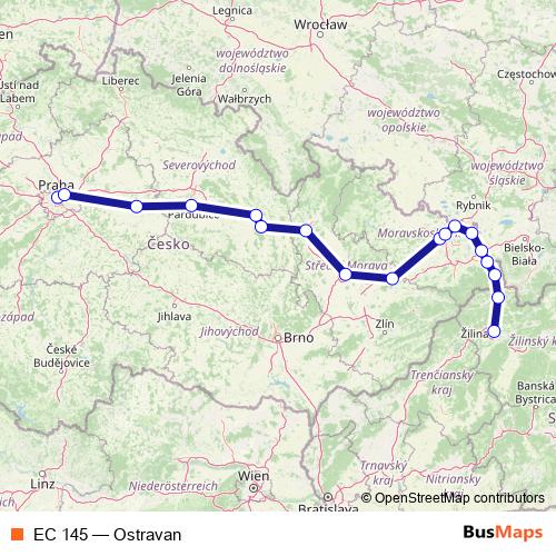 EC 145 rail Line Map