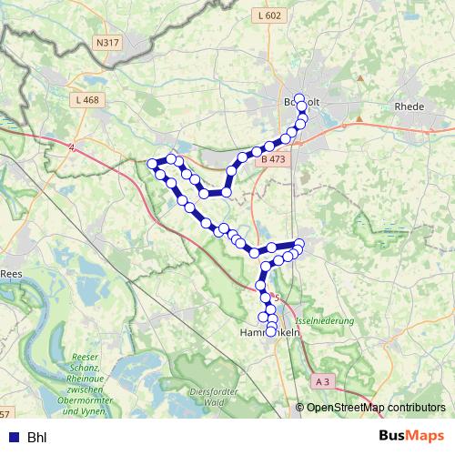 Bhl bus Line Map