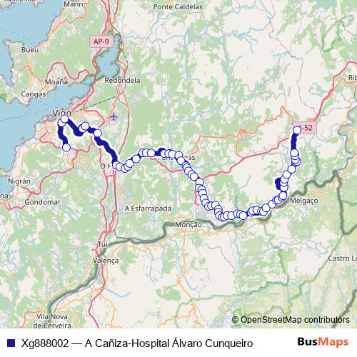 Xg888002 bus Line Map