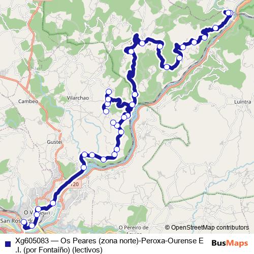 Xg605083 bus Line Map
