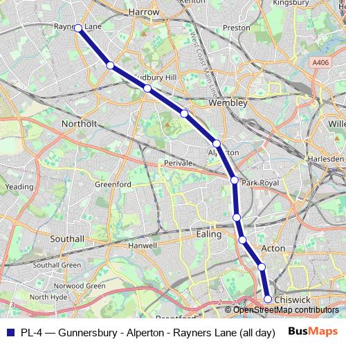 PL-4 bus Line Map