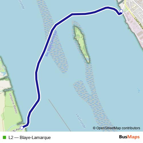 L2 ferry Line Map